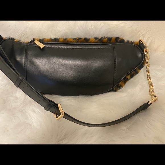 Michael Kors Mott Fur Belt Bag, Acorn Multi NWT - Picture 6 of 11
